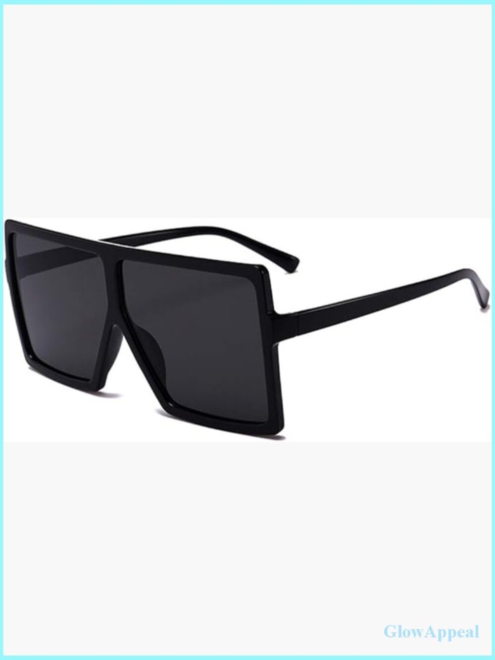 Trendy Oversized Square Sunglasses UV Protection Lightweight Flat Top